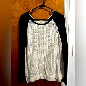 Navy Blue and White Sweater